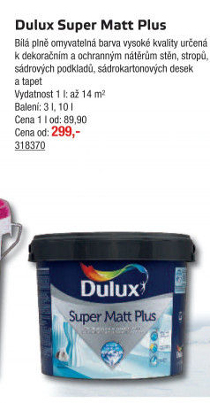Barva interiérová Super Matt Plus Dulux