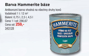 Barva přímo na rez Hammerite