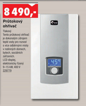 Průtokový ohřívač digitální Wterm