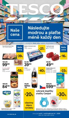 akční leták Tesco 8.1.2020-14.1.2020