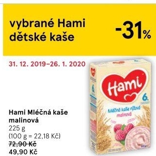 Kaše mléčná Hami