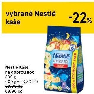 Kaše mléčná Na dobrou noc Nestlé