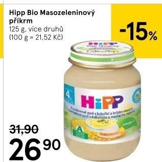 Příkrm masozeleninový Bio HiPP