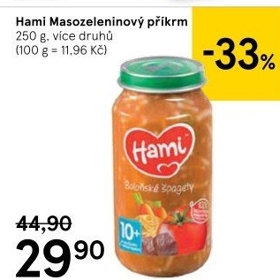 Příkrm masozeleninový Hami