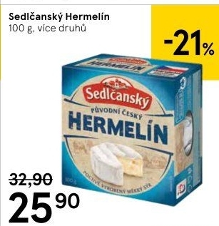 Sýr Hermelín Sedlčanský