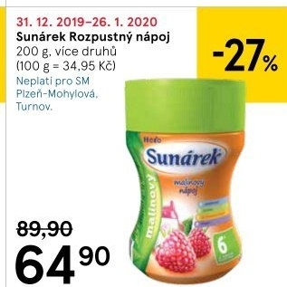 Instantní nápoj Sunárek