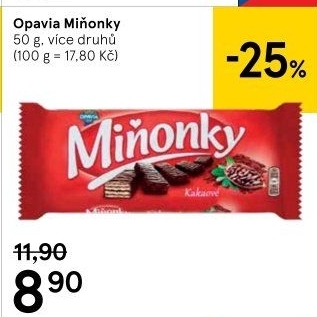 Oplatky Miňonky Opavia
