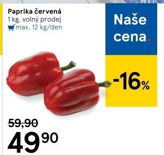 Paprika červená