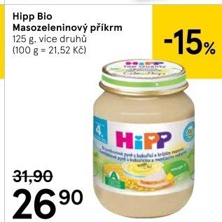 Příkrm masozeleninový Bio HiPP