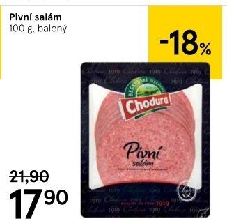 Salám pivní Beskydské uzeniny Chodura