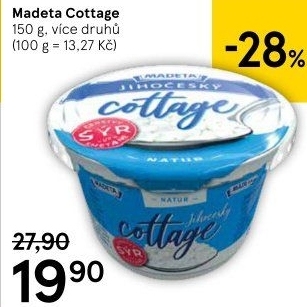 Sýr Cottage Jihočeský Madeta