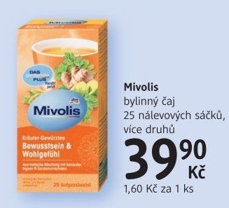 Čaj bylinný Mivolis Das Gesunde Plus