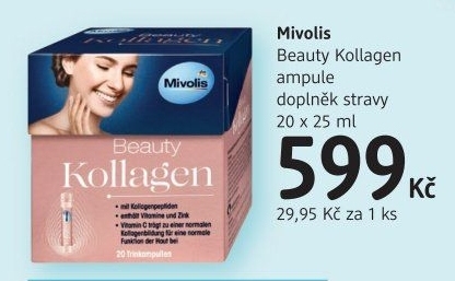 Doplněk stravy ampule Beauty Kollagen Mivolis