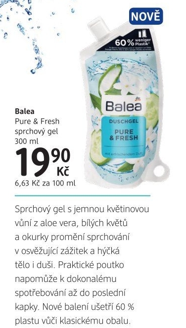 Sprchový gel Balea - náhradní náplň