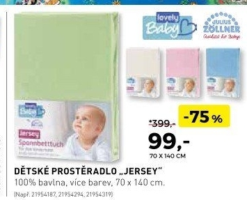 Dětské prostěradlo jersey