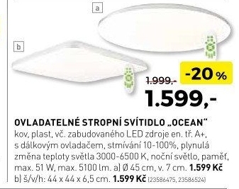 Stropní svítidlo Ocean