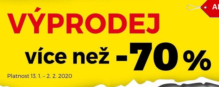 Výprodej více než 70%