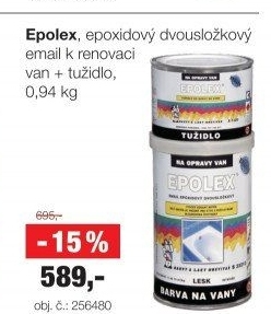 Barva na vany + tužidlo Epolex