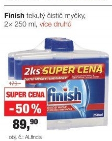 Čistič myčky Finish