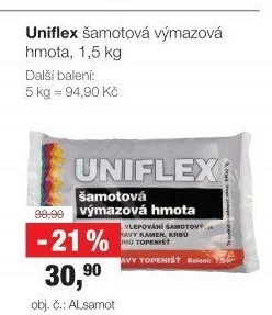 Hmota výmazová šamotová Uniflex