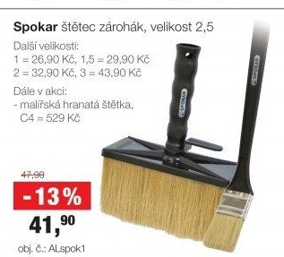 Hranatá malířská štětka Spokar