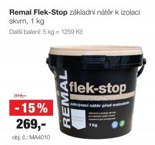 Izolační nátěr Flek - stop Remal