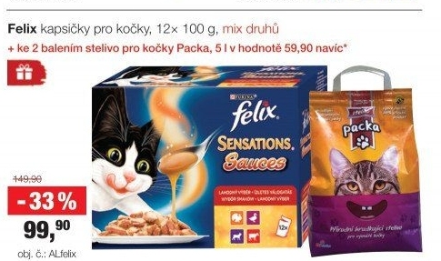 Kapsičky pro kočky Fantastic Felix Purina