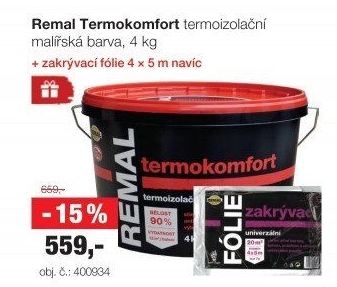 Malířský nátěr Termokomfort Remal