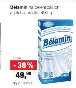 Prací prostředek na bělení záclon Bělamin
