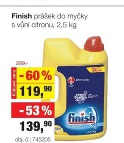 Prášek do myčky Finish