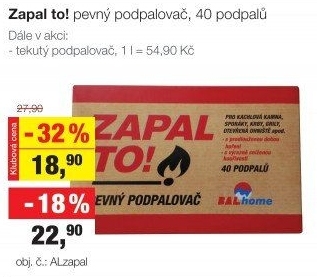 Tekutý podpalovač Zapal to! Balhome