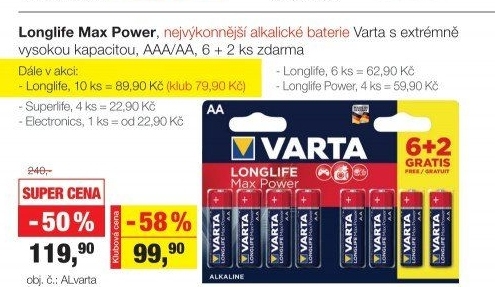 VARTA BATERIE