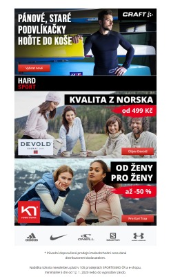 akční leták Sportisimo 12.1.2020-17.1.2020
