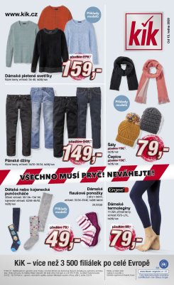 akční leták Kik textil 15.1.2020-31.1.2020