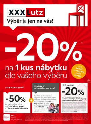 akční leták XXXLutz 20.1.2020-2.2.2020