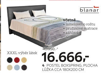 Postel Boxspring Blanář