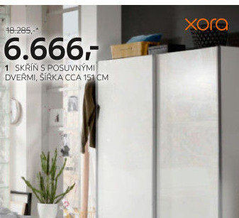 Šatní skříň Xora