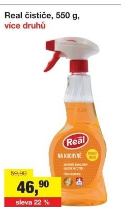 Čističe ve spreji Real
