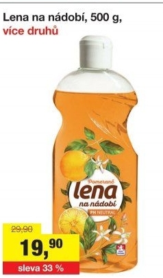 Prostředek na nádobí Lena
