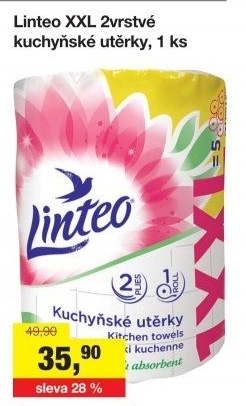 Utěrky kuchyňské 2vrstvé XXL Linteo