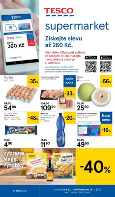 akční leták Tesco 22.1.2020-28.1.2020