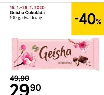 Čokoláda Geisha