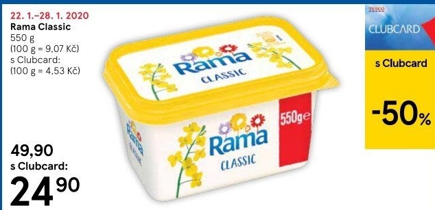 Margarín Classic Rama