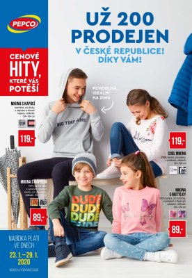 akční leták PEPCO 23.1.2020-29.1.2020