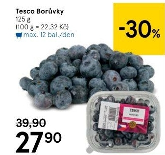 Borůvky Tesco
