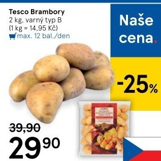 Brambory Tesco