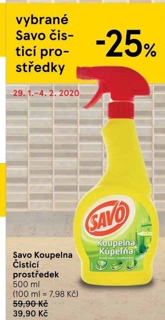 Čistič koupelen Savo