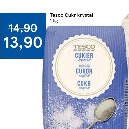 Cukr krystal Tesco