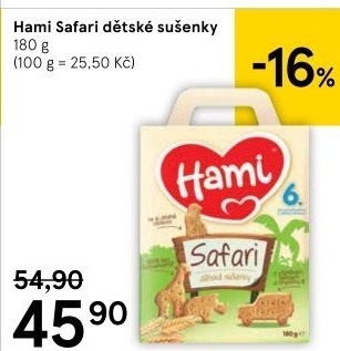 Dětské sušenky Hami