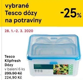 Dóza Klipfresh Tesco